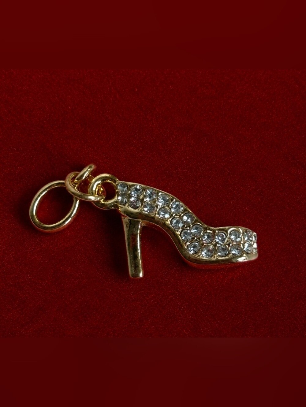 EFFY Gold Crystal High Heel Charm Pendant - Women Shoes Accessory